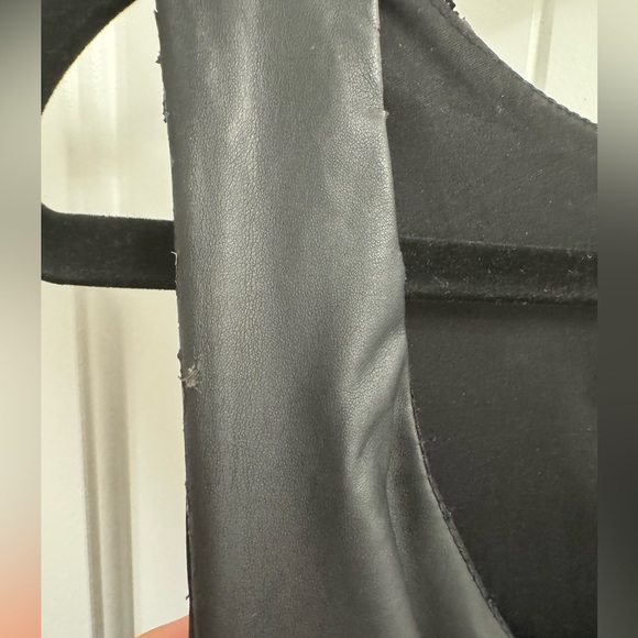 Torrid Plus Size 18 Black Faux Leather Sleeveless Dress - Picture 5 of 7